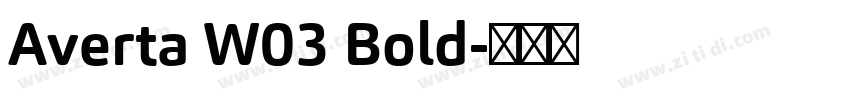 Averta W03 Bold字体转换
